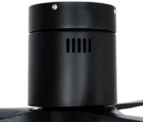 Ventilator de tavan negru 132cm incl. LED Dimmable cu telecomandă - Sofia