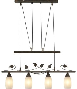 Lustra rustica suspendata reglabila metal ruginiu VENEZIA