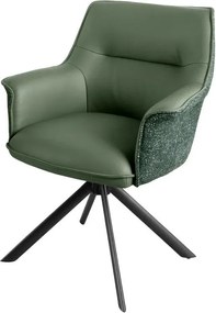 Set 2 scaune Pivotante, Piele Naturala LE GRAND verde