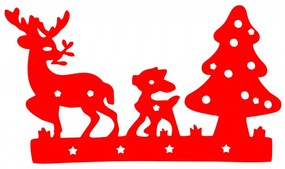 Sticker decorativ Familie de Reni