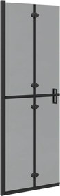 vidaXL Perete de duș Walk-In Negru 70 x 6,5 x 190 cm