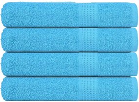 vidaXL Prosoape FROGN 4 buc., turcoaz, 100x200 cm, 360 g/m²