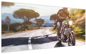 Tablou - Motociclist (120x50 cm)