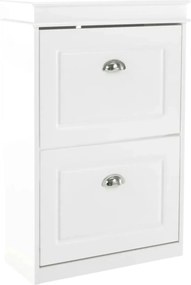 Pantofar SEBER TYP 1, alb, PAL, 54x24x83 cm