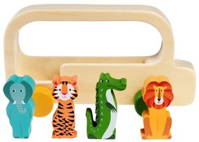 Jucărie autobuz din lemn Colourful Creatures - Rex London
