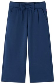 Pantaloni pentru copii cu picioare largi, bleumarin, 104
