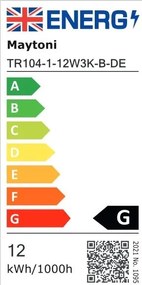 Accesoriu, Spot LED pentru sinele monofazate Unity, Basis Rot negru 3000K 12W