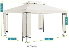 Cort de grãdinã "Capri" 3 x 4 m crem