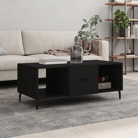 vidaXL Măsuță de cafea, negru, 102x50x40 cm, lemn compozit