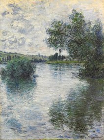 Reproducere The Seine at Vetheuil (1879), Claude Monet