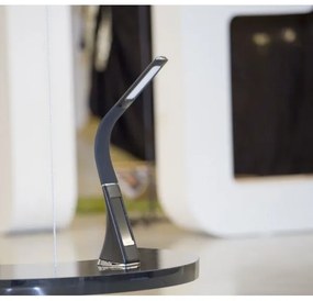 Lampă LED de masă dimabilă cu afișaj PELLE LED/7W/230V negru Brilagi