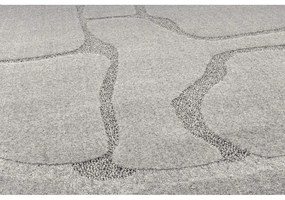 Covor gri rotund din lână ø 200 cm Morphic Organica – Agnella