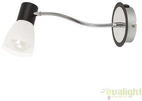 Aplica de perete design modern, finisaj negru/crom, Ati 5975 RX