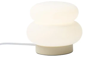 Lampă de masă Japandi bej cu sticlă opal 15cm - Miele