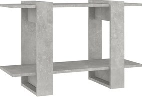vidaXL Bibliotecă/Separator cameră, gri beton, 80x30x51 cm