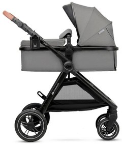 Cărucior de copii combinat 3 în 1 KINDERKRAFT ESME Moonlight grey + scaun auto MINK PRO