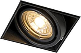 Spot integrat negru GU10 rotativ și înclinabil fără cadru - Oneon