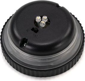 Set de lumini solare, 3 LED-uri, plastic, alb cald, 5 buc