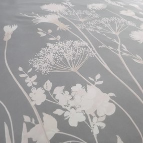Lenjerie de pat gri pentru pat de o persoană 135x200 cm Meadowsweet Floral – Catherine Lansfield