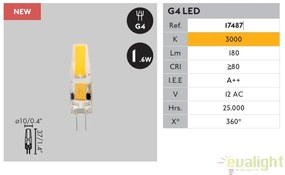 BEC LED G4 1,6W lumina calda 3000K 17487
