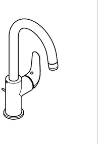 GROHE 24330001 - baterie pentru lavoar EUROSMART, mărimea L, crom lucios