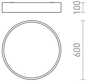 Plafonieră LED MEZZO LED/60W/230V neagră RED-Design Rendl-R13333