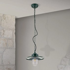 Pendul de exterior stil vintage IP44 EDWARD verde