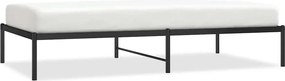vidaXL Cadru pat metalic, negru, 100x190 cm
