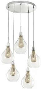 Suspensie moderna 5 becuri G9 Filo 1500202805 Nova Luce