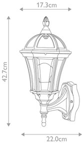 Aplică de exterior LEDBURY 1xE27/100W/230V IP44 Garden Zone
