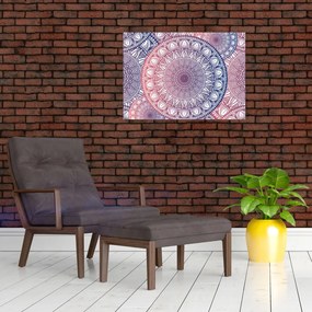 Tablou pe sticlă din mandale (70x50 cm)