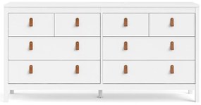 Comodă albă joasă 159x80 cm Madrid – Tvilum