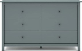 Comodă verde prăfuit din lemn de pin 130x80x45 cm Misti – Marckeric