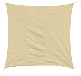 Outsunny Copertină de Soare Pătrată, Protecție UV 95%, Țesătură din Polietilenă, 360 x 360 cm, Ecru | Aosom Romania
