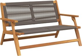 vidaXL Mobilier de grădină Gri 122 x 78 x 73 cm Lemn Solid de Acacia
