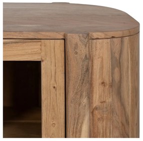 Vitrină în culoare naturală din lemn de acacia 180x80x40 cm Creel – Ixia