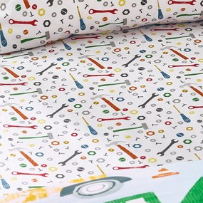 Cearceaf pentru copii pentru pătuț cu elastic 70x140 cm Digger Dreams – Catherine Lansfield