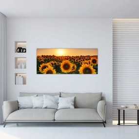 Tablou - Floarea soarelui (120x50 cm)