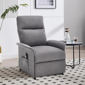 Fotoliu de relaxare reglabil electric Catini ELYSIO gri deschis