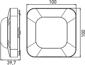Senzor de prezență PRES SENSOR 2000W alb
