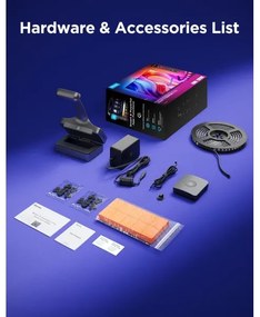 Govee - Iluminare LED SMART pentru TV Backlight 3 Pro 55-65" RGBIC Wi-Fi