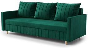 Canapea trei locuri Filomena (verde închis). 1065573
