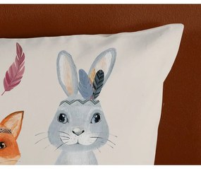 Lenjerie de pat pentru copii maro-bej din bumbac pentru pat de o persoană 140x200 cm Rave – Good Morning