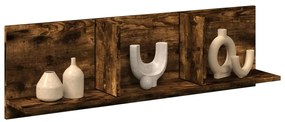 vidaXL Dulap de perete, stejar fumuriu, 100x16,5x30 cm, lemn prelucrat