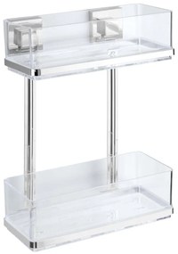 WENKO 22691100-Raft VACUUM-LOC QUADRO ED 25,5 x 32,5 cm argintiu/crom lucios/transparent