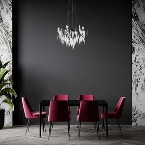 Lustră de cristal pe cablu 10xG9/40W/230V negru