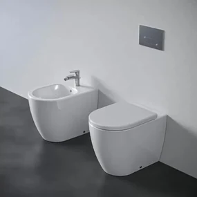 Set vas WC pe pardoseala Ideal Standard Ellisse BTW cu capac softclose alb si bideu