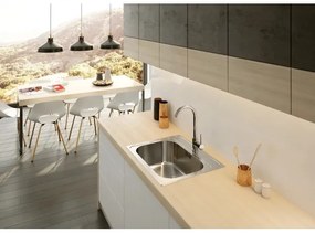 Deante ZYU_0103 - Chiuvetă bucătărie SOUL 50x60 cm satin