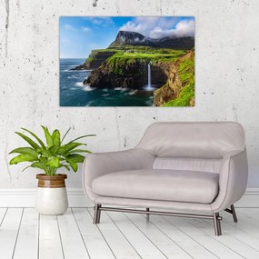 Tablou - Cascada Múlafossur (90x60 cm)