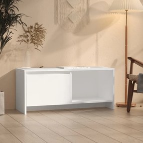 vidaXL Comodă TV, alb, 90x35x40 cm, PAL